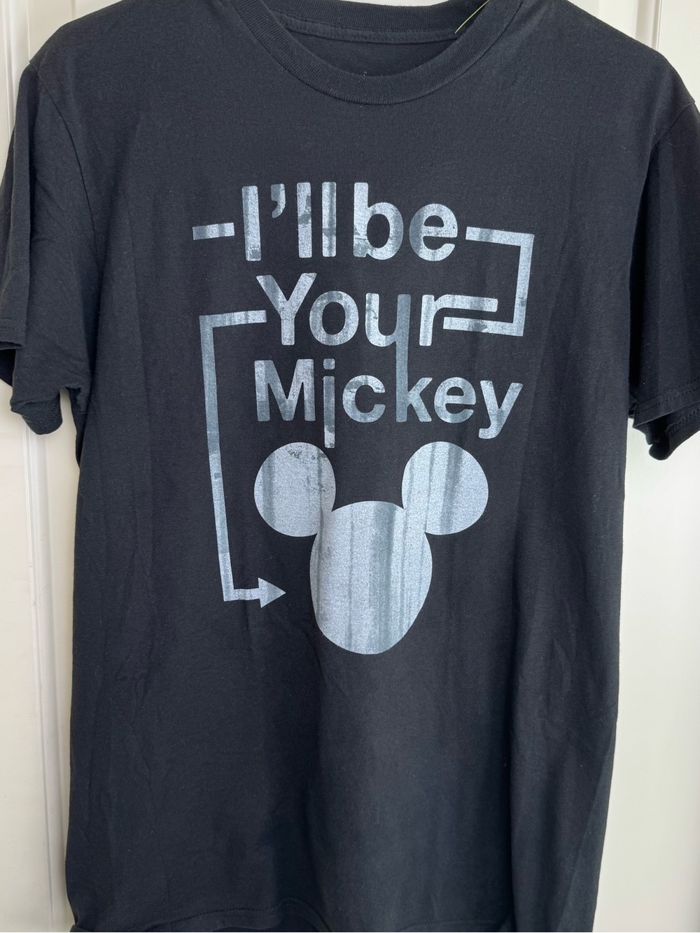 Disney Parks I’ll Be Your Mickey Mouse Graphic Tee Black Men’s M Hanes